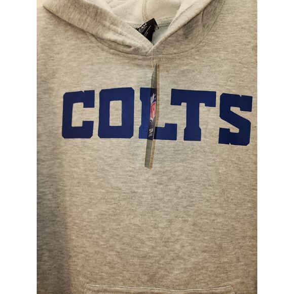 Indianapolis Colts Hoodie size 14-16 Large Kids Hooded Sweatshirt Gray Blue - Picture 2 of 8